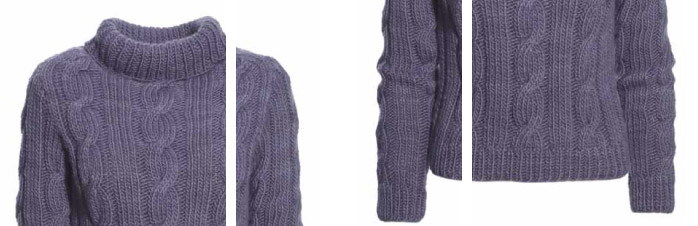 Sweater m snoninger opskrift thumb