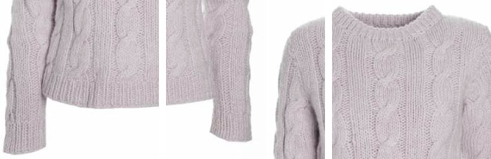 Sweater m snoninger u hals opskrift thumb