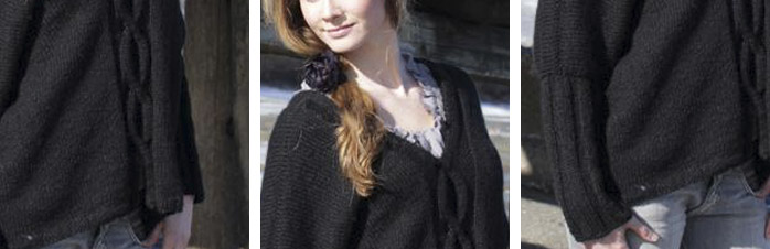 Sweater med snoning